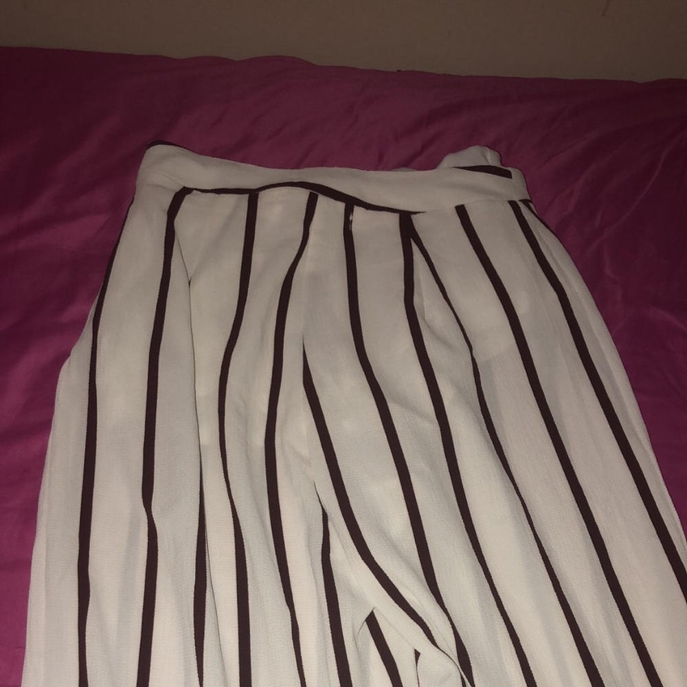 Wide Leg Striped Pants